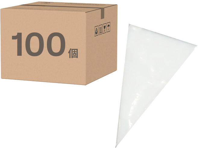 AHOYE 9吋加厚耐熱擠花袋, 透明色, 100個