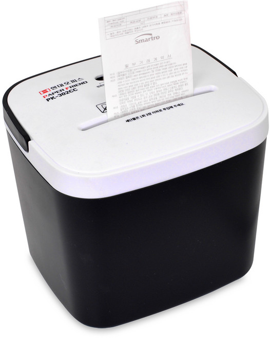 페이퍼프랜드 소형 문서세단기, PK-302CC, 블랙