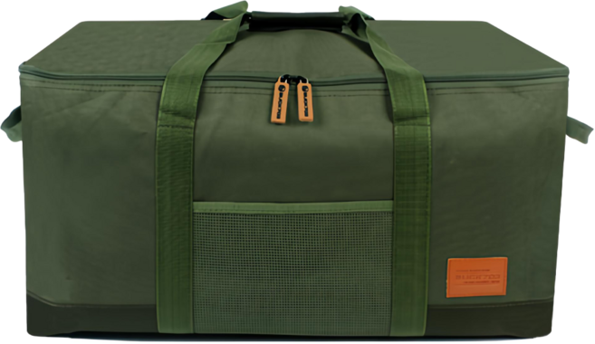 BUCK703 Oliver 多功能露營收納袋 37L, 綠色, 1層, 1個