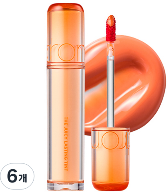 롬앤 더 쥬시 래스팅 틴트, 24 베어 쥬시오, 6개