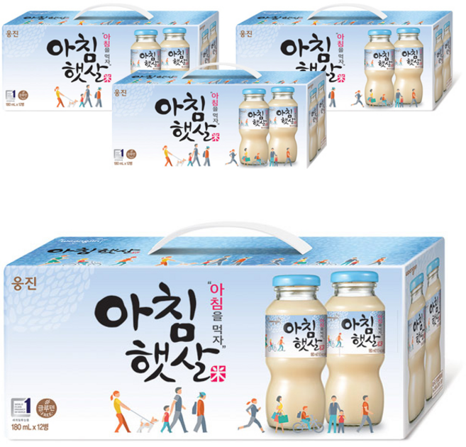웅진식품 아침햇살, 180ml, 48개