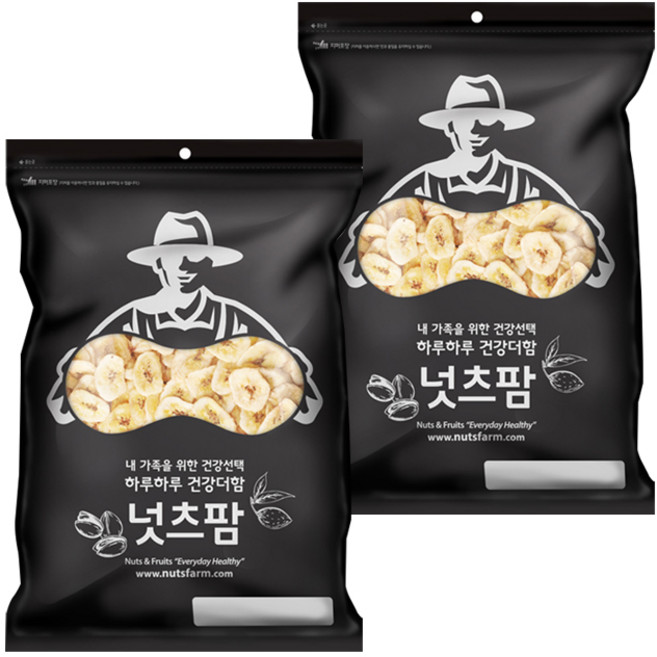 넛츠팜 바나나칩, 400g, 2개