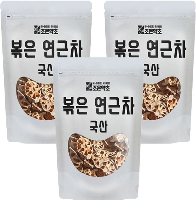 조은약초 볶은 연근차, 200g, 1개입, 3개