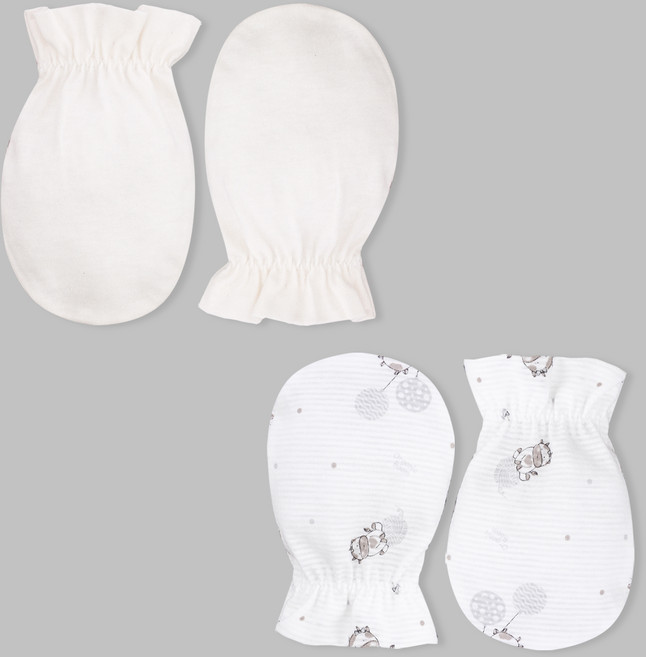 오가닉붐 네츄럴 + 송아지 손싸개 세트 여름용