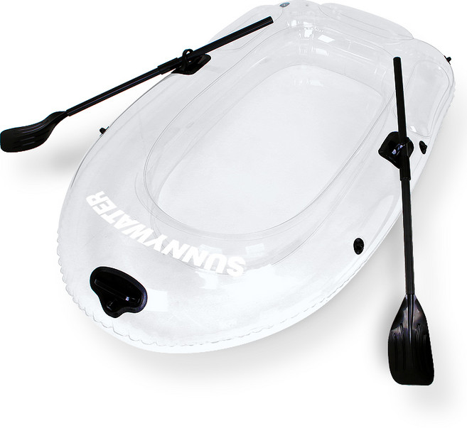 써니워터 투명 유리 보트 2인용 세트, 혼합색상