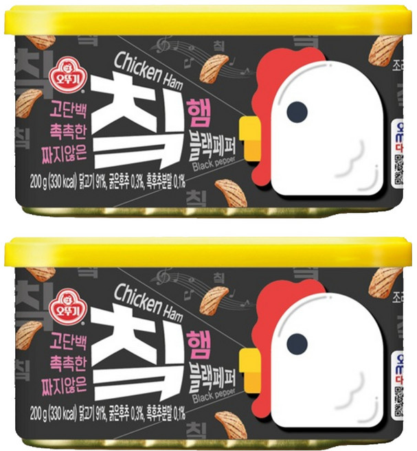 OTOKI 不倒翁 黑胡椒雞肉午餐肉罐頭, 200g, 2罐