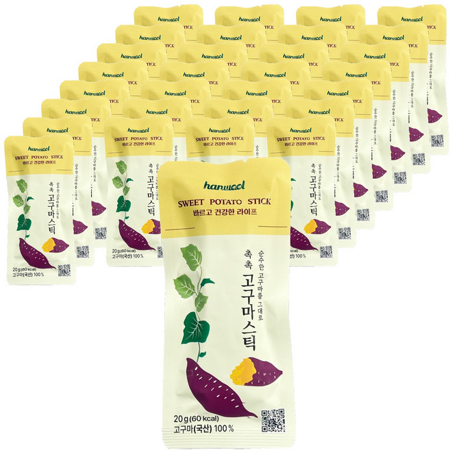 한울 촉촉 고구마 스틱, 30개