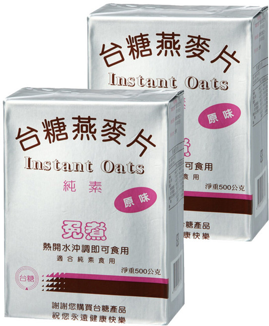台糖 燕麥片, 500g, 2包