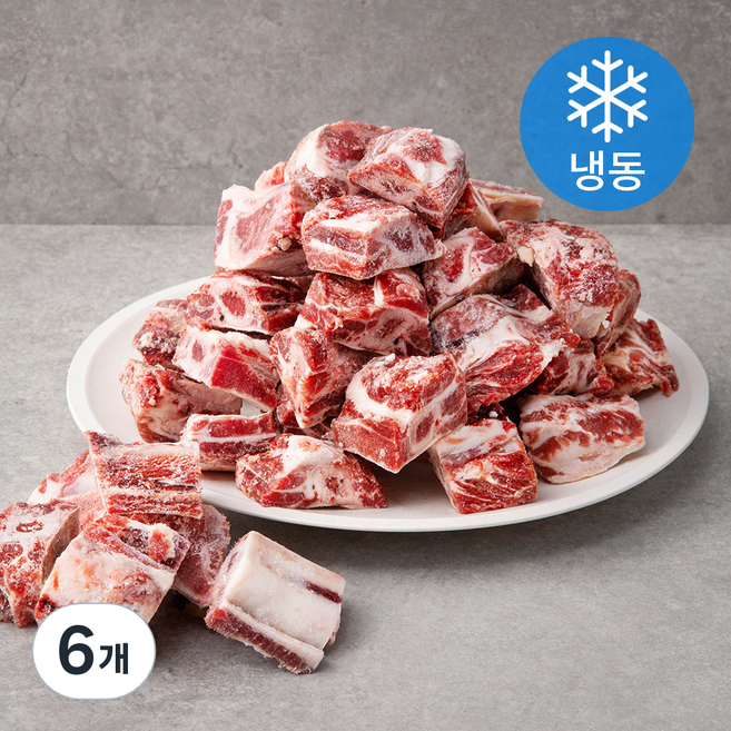 사조프레시미트 미국산 우빽립갈비 탕용 (냉동), 1kg, 6개