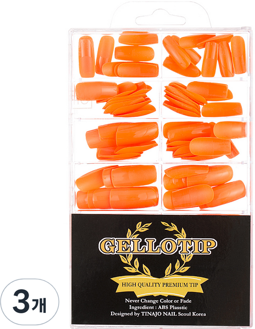 NailTinajo 美甲片, TA-07, 3個