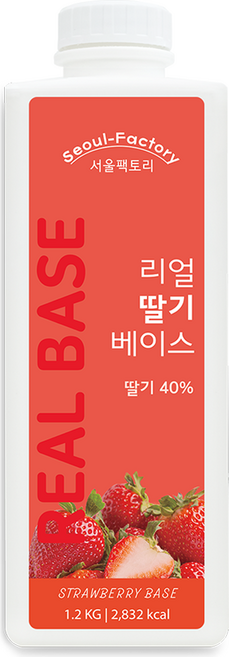 서울팩토리 리얼 딸기 베이스, 1개, 1.2kg