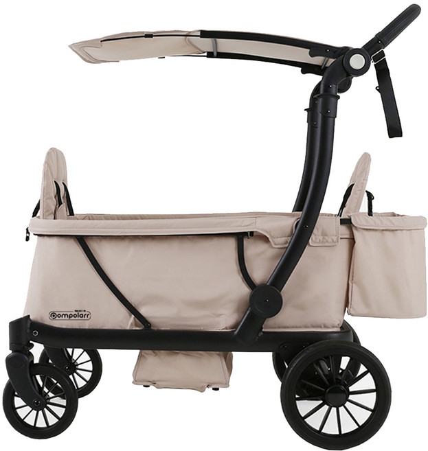 폼포라 절충형 유아용 위고웨건W, 블랙프레임 + 베이지