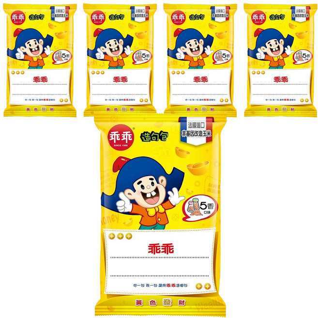乖乖 玉米脆條 五香口味, 80g, 5包