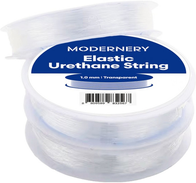 모더너리 DIY 비즈공예 재료 고탄성 우레탄 줄 1mm, 투명, 3개