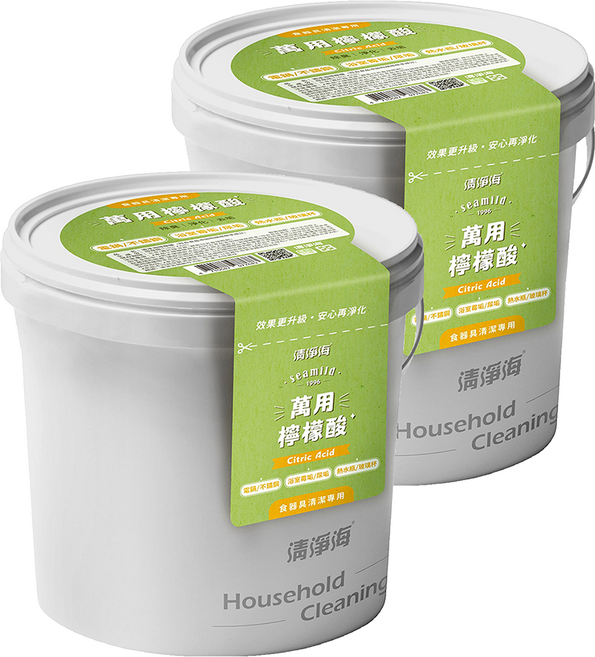 清淨海 萬用檸檬酸 350g 有效清潔油污、水垢、皂垢, 2個