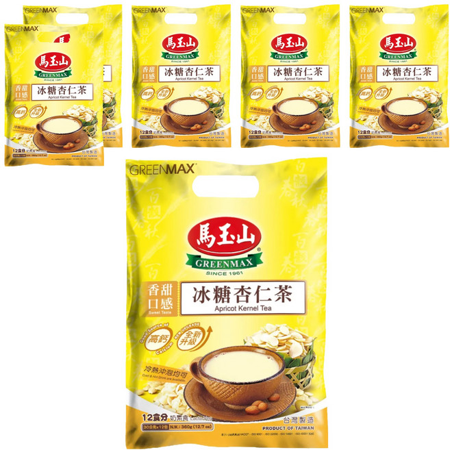 馬玉山 冰糖杏仁茶 新升級, 30g, 12包, 6袋