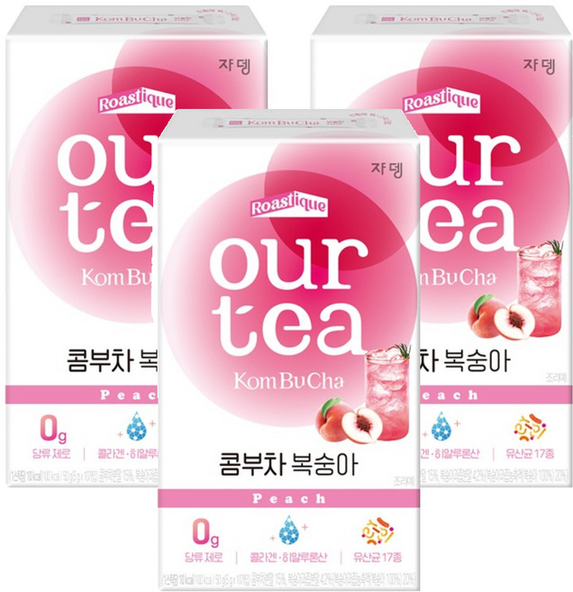JARDIN our tea 康普茶 水蜜桃風味, 5g, 10條, 3盒