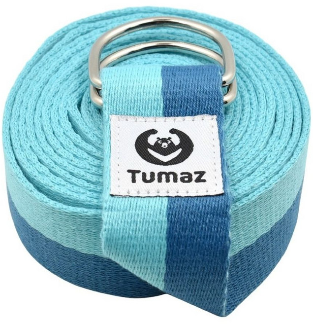 Tumaz 月熊 瑜珈伸展帶, 天海雙藍, 1條