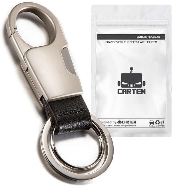 카템 ZB 버클온 키링 CT185, 1개, 크롬