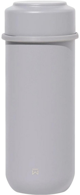 WOKY 沃廚 台灣公司貨 輕量隨行陶瓷保溫瓶 附濾網, 灰色, 260ml, 1個