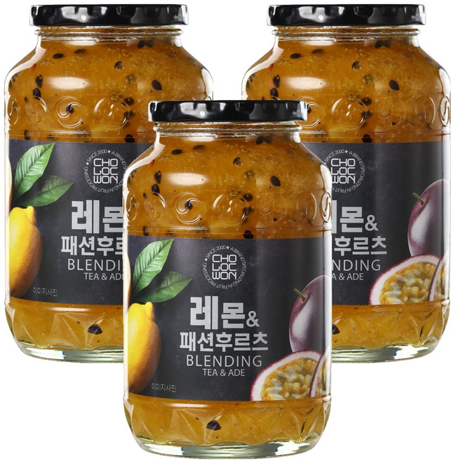 초록원 레몬 앤 패션후르츠 액상차, 1kg, 1개입, 3개