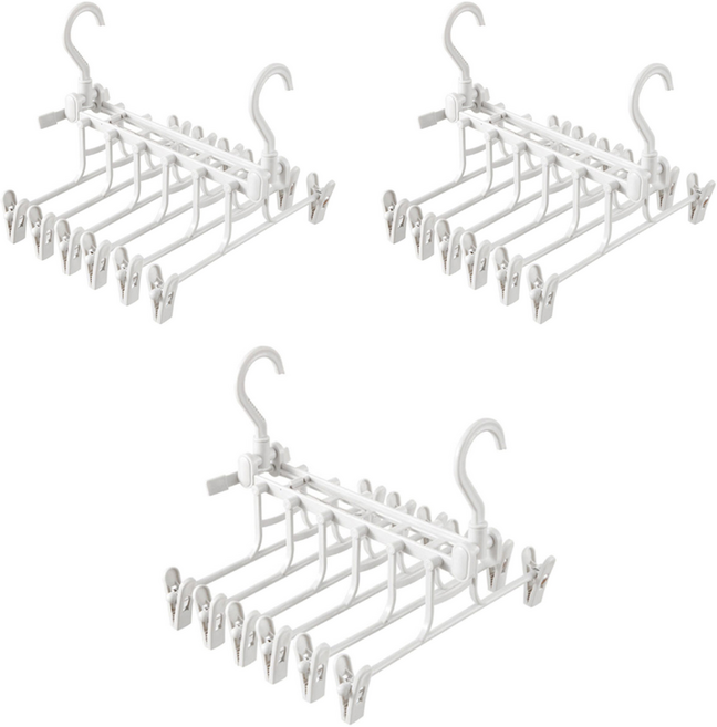 6단 틈새 바지걸이, 3개