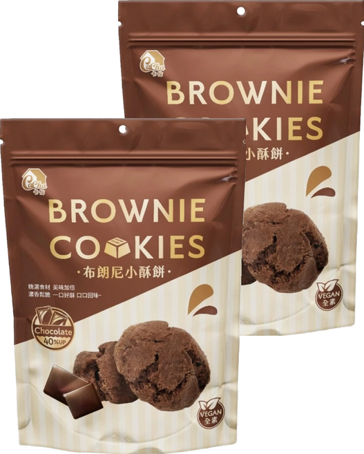 CACHA 卡恰 布朗尼小酥餅, 160g, 2袋