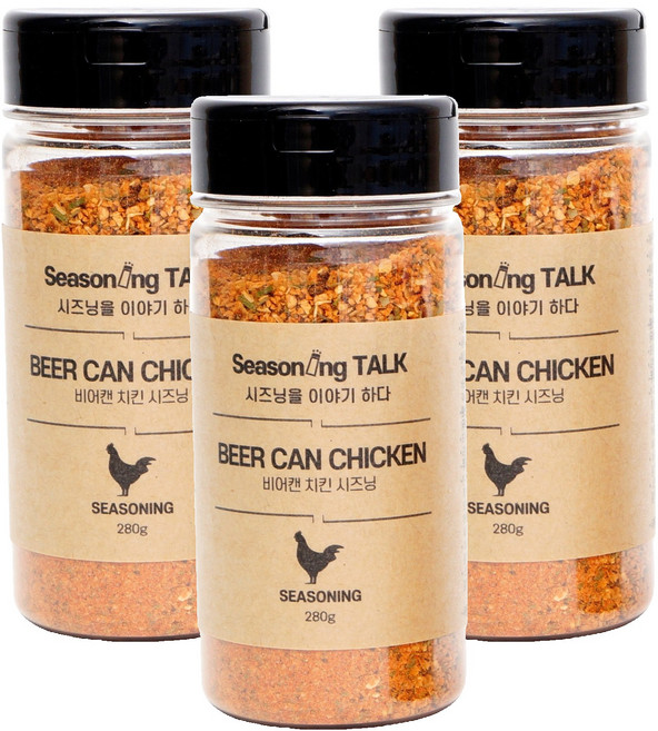 시즈닝톡 비어캔치킨 시즈닝, 3개, 280g