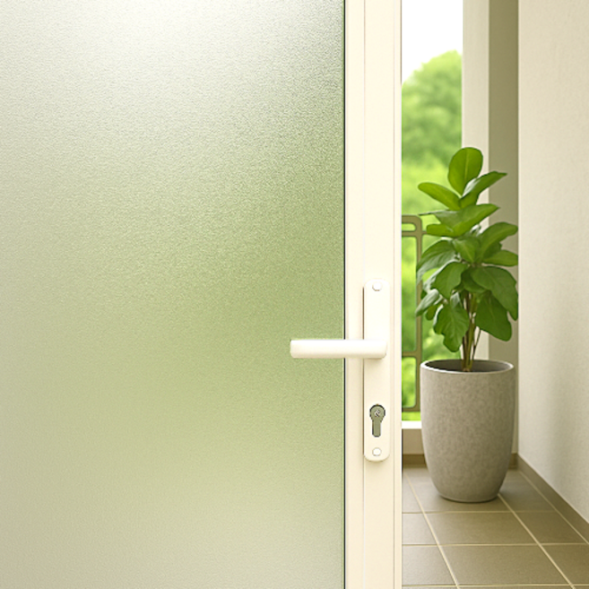 유니독 열차단 무점착 안개 유리창 시트지