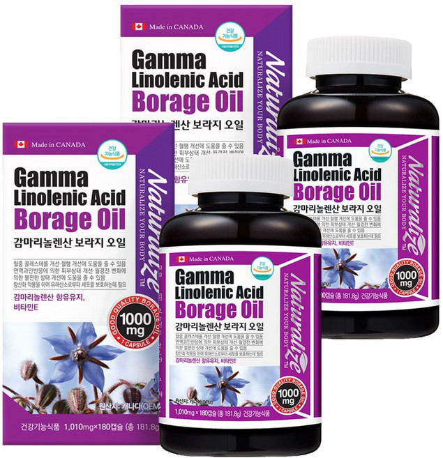 네추럴라이즈 감마리놀렌산 보라지오일, 180정, 2개