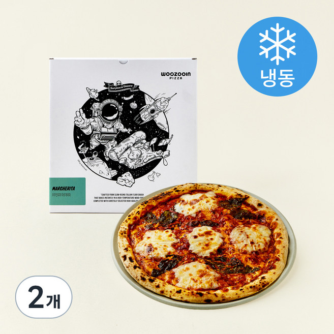 우주인피자 마르게리따 (냉동), 290g, 1개입, 2개