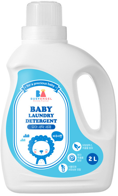 비지엔젤 포근한 유아세제 파우더향, 2L, 1개