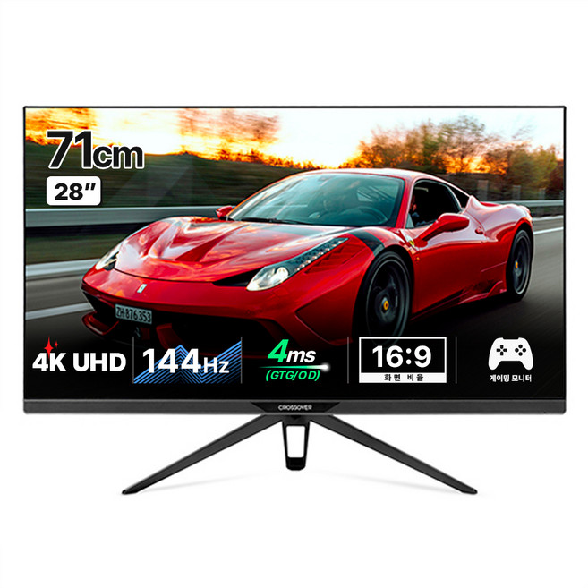 Crossover 4K UHD 電競平面螢幕, 71cm, 28UL144(無亮點)