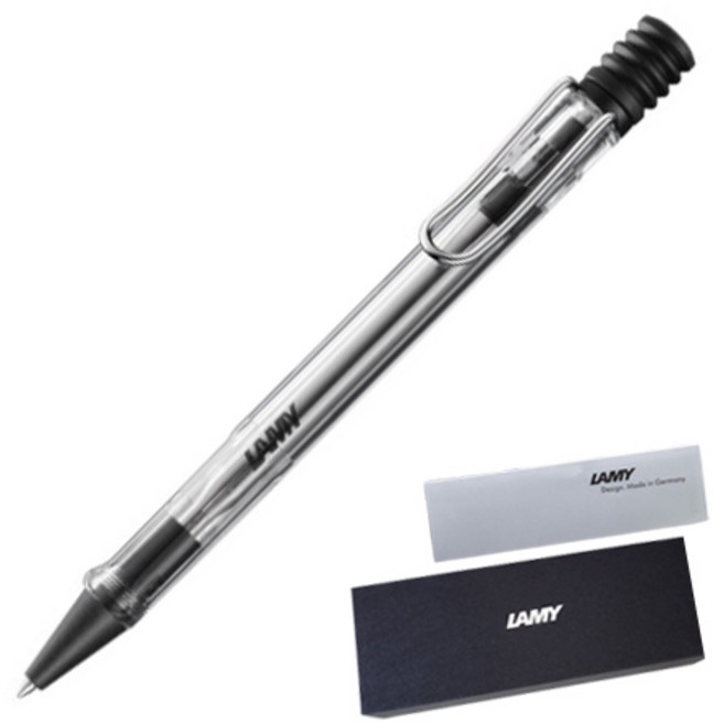 LAMY 사파리 볼펜 + 케이스 + 리플렛, 비스타투명, 1개