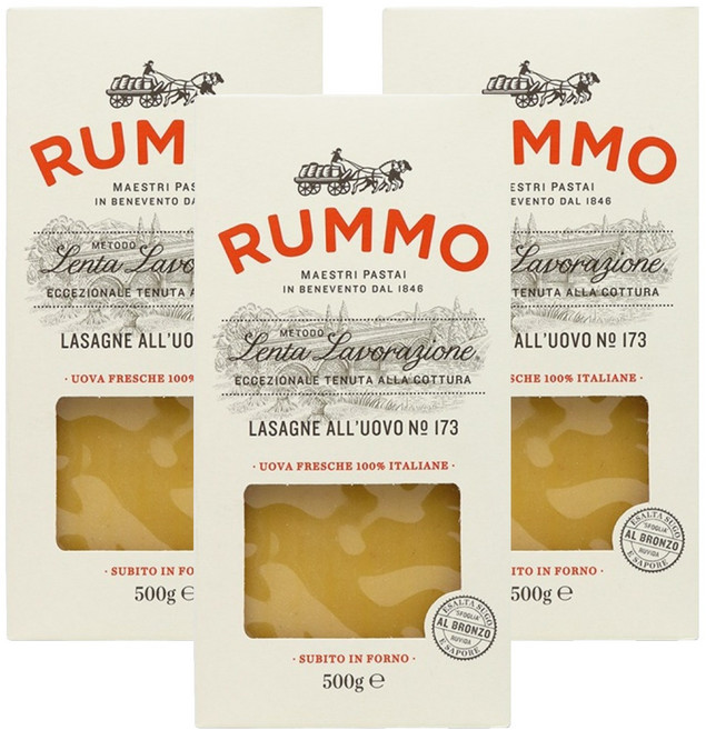RUMMO 路莫 義大利千層麵, 500g, 3個