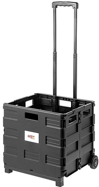 Home Planet 折疊式多功能手推車, 黑色, 1個