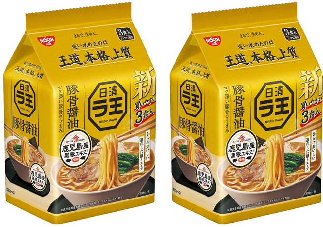 NISSIN 日清 拉王 豚骨醬油風味拉麵 100g, 6包