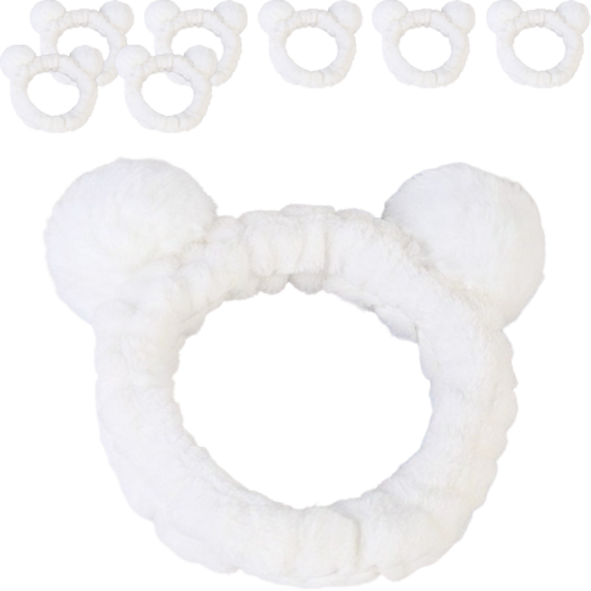 더자카 포인트팬더 헤어밴드, 화이트, 8개