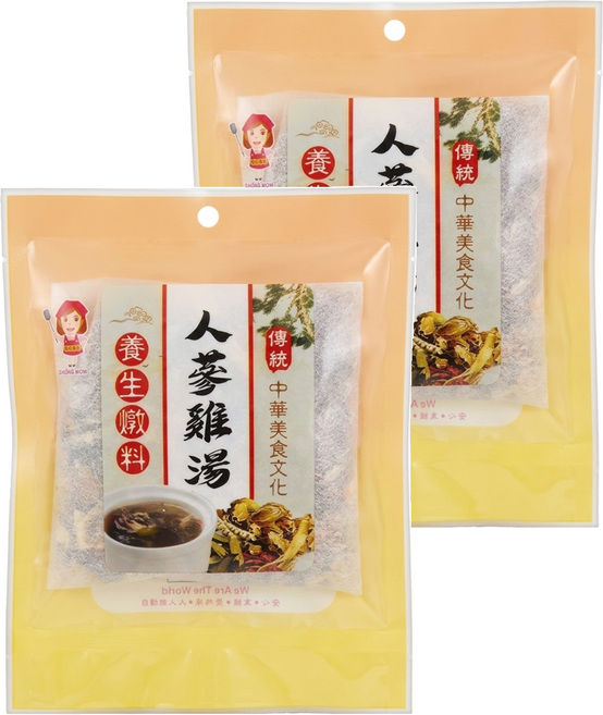 譽方媽媽 人蔘雞湯, 100g, 2包