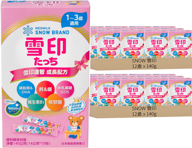 SNOW 雪印 TOUCH 達智 達智盒裝 3號, 10包, 24盒