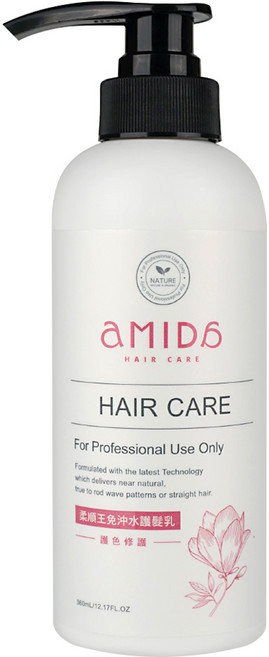 aMIDa 阿蜜達 柔順王免沖水護色護髮乳, 360ml, 1瓶