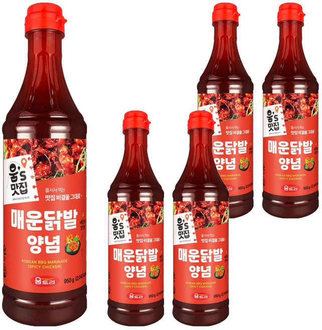 움트리 움쉐프의 매운닭발 양념, 950g, 5개