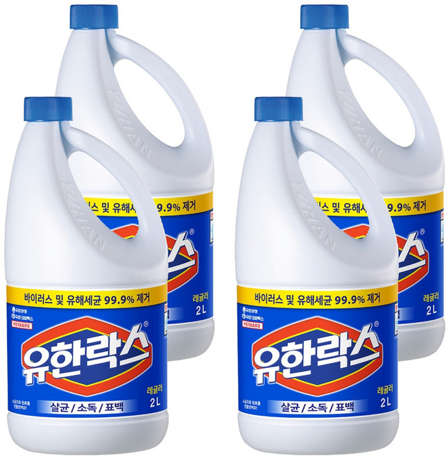 유한락스 레귤러, 2L, 4개