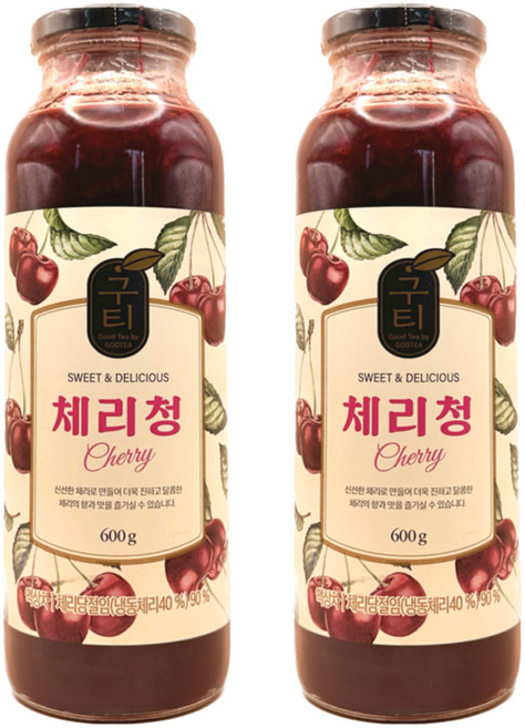 구티 체리청, 600g, 1개입, 2개