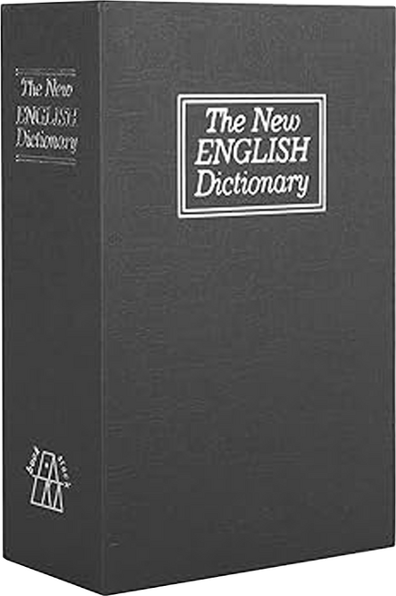 書本保險箱 密碼款 顏色隨機 小 11.7 x 17.5cm, 顏色隨機 黑色/藍色