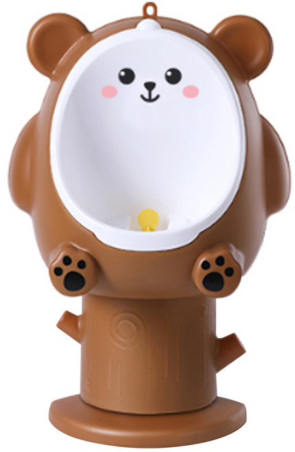 더마더 곰돌이 유아 소변기, 브라운