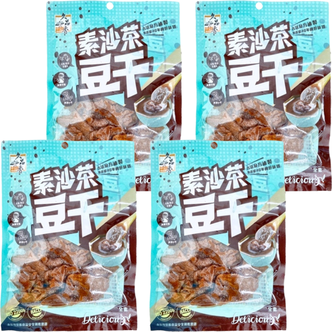 久品香 素沙茶豆干, 120g, 4包