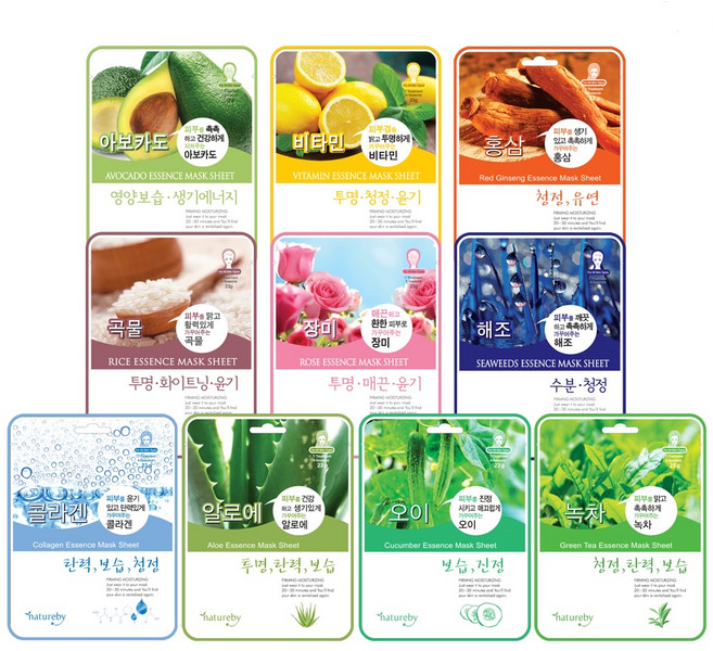 네이처바이 에센스 마스크팩 B타입, 100개입, 1세트