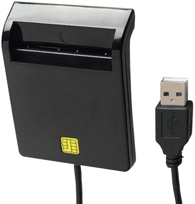 OFFICE1 USB晶片讀卡機/傾斜設計晶片多功能讀卡機, 黑色, ousbblack, 1個
