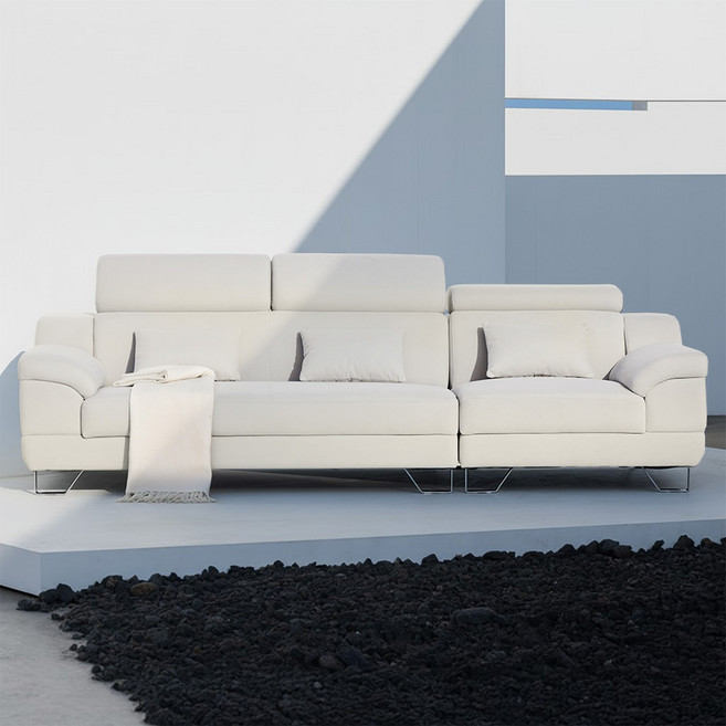 서울소호 프리미엄 타이보 패브릭 아쿠아텍스 4인용 소파 방문설치, 아이보리